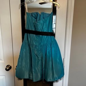 Teal knee length dress girls